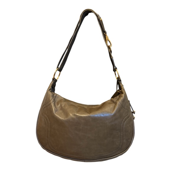 TOD’S Soft Calfskin Taupe Fango Shoulder Bag – Like New - Picture 7 of 10